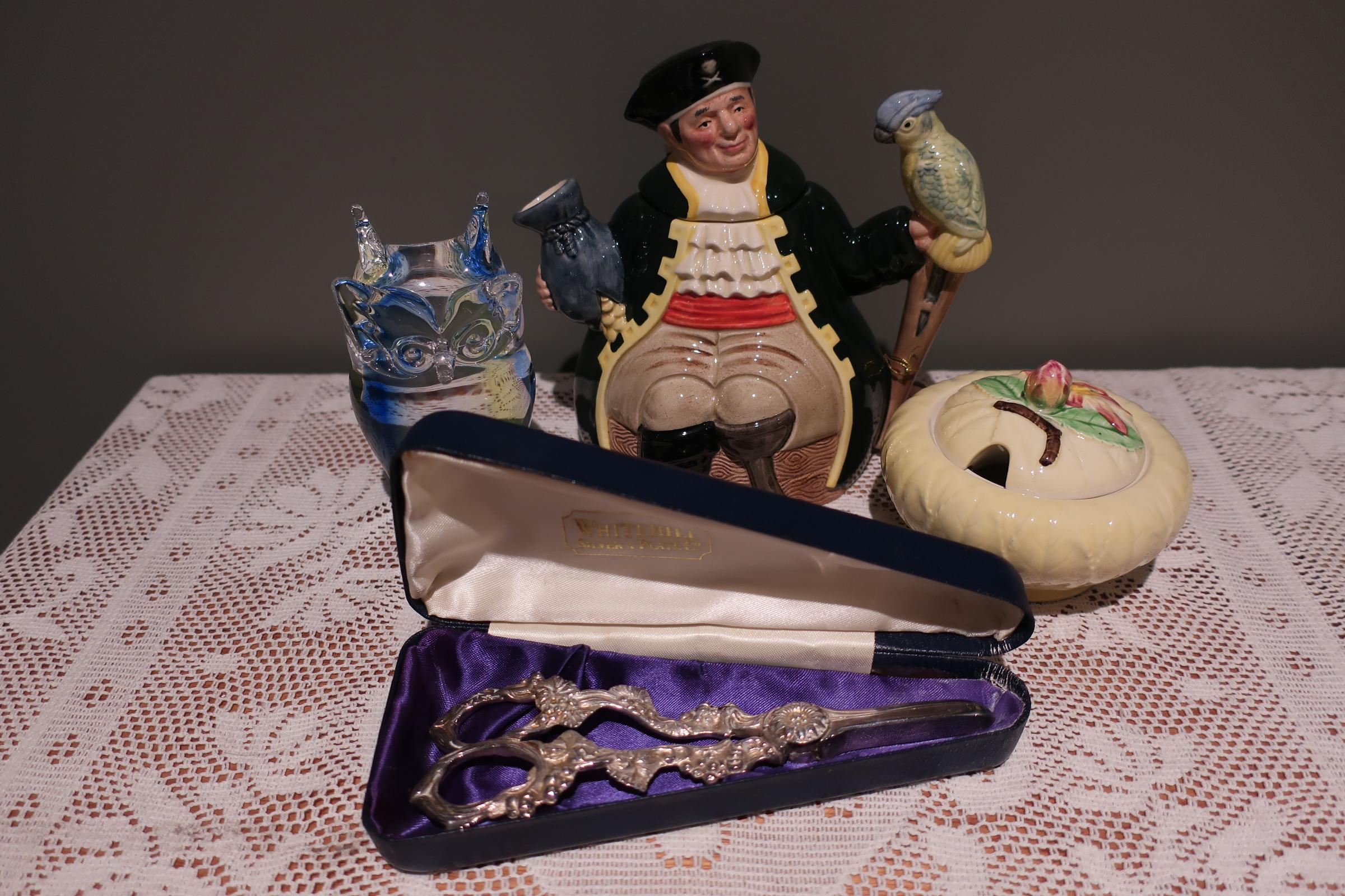 Sneak Peek For The Week – Murano Uranium Glass, Royal Doulton, Whitehill Silverplate, Carlton Ware