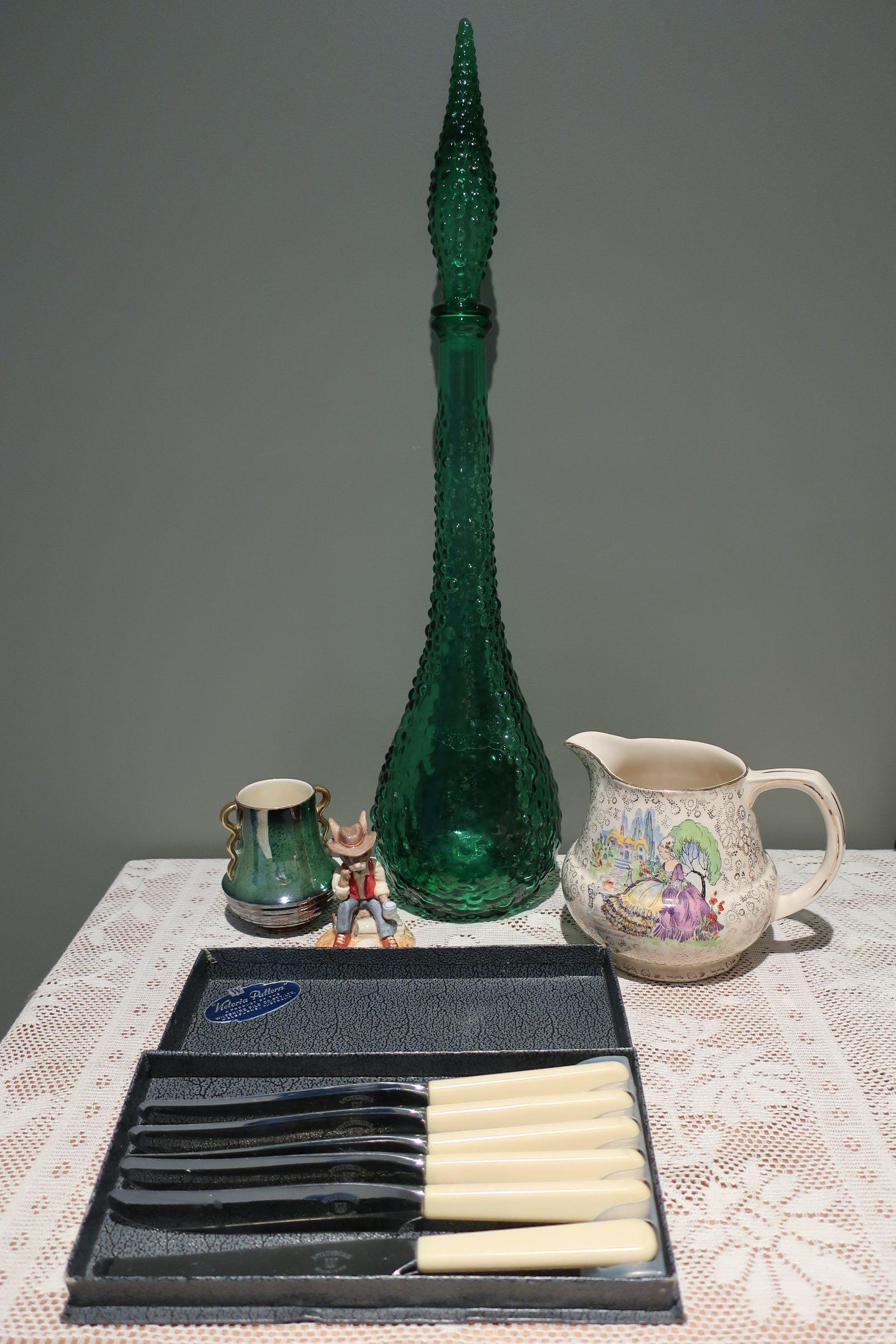 Sneak Peek For The Week – Genie Bottle, Royal Doulton Bunnykins, Tunstall Lavender Lady, Carlton Ware, Wiltshire Cutlery