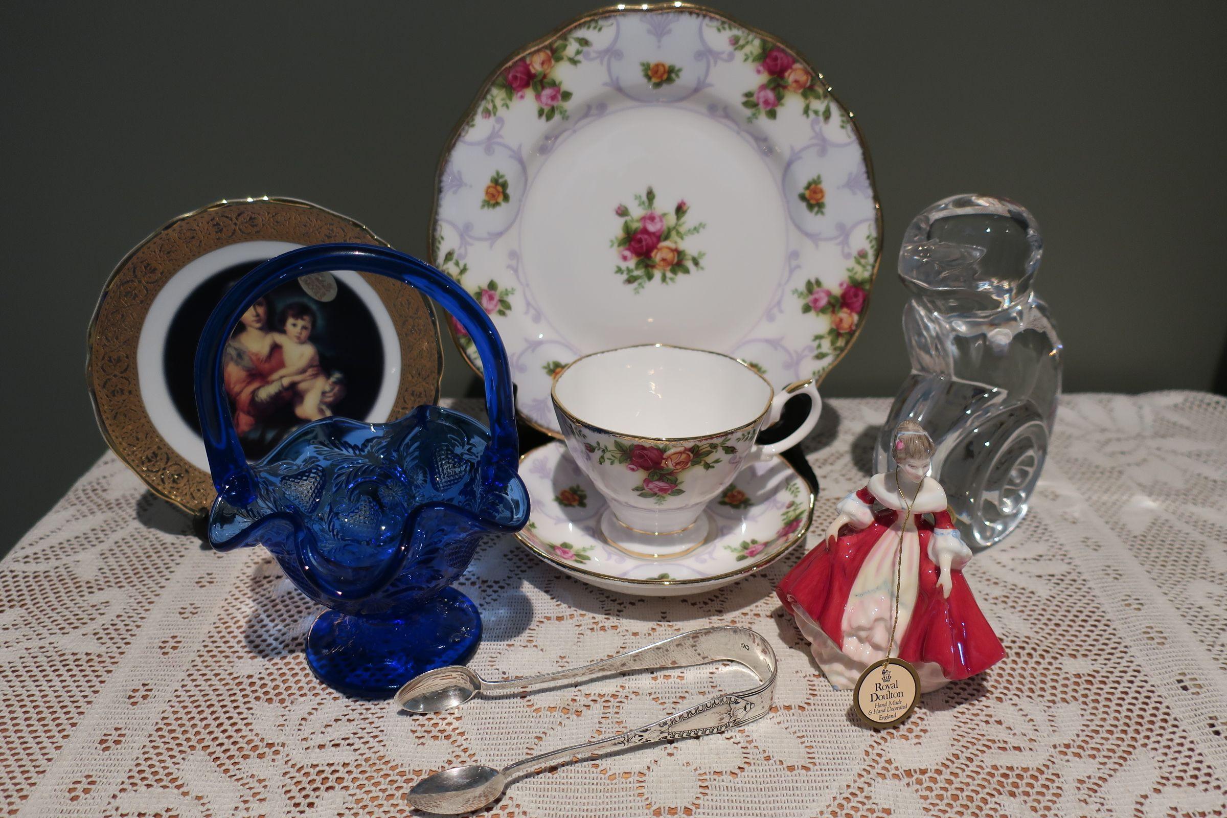 Sneak Peek For The Week – Royal Albert, Val St Lambert, Fenton, Limoges, Sterling Silver, Royal Doulton