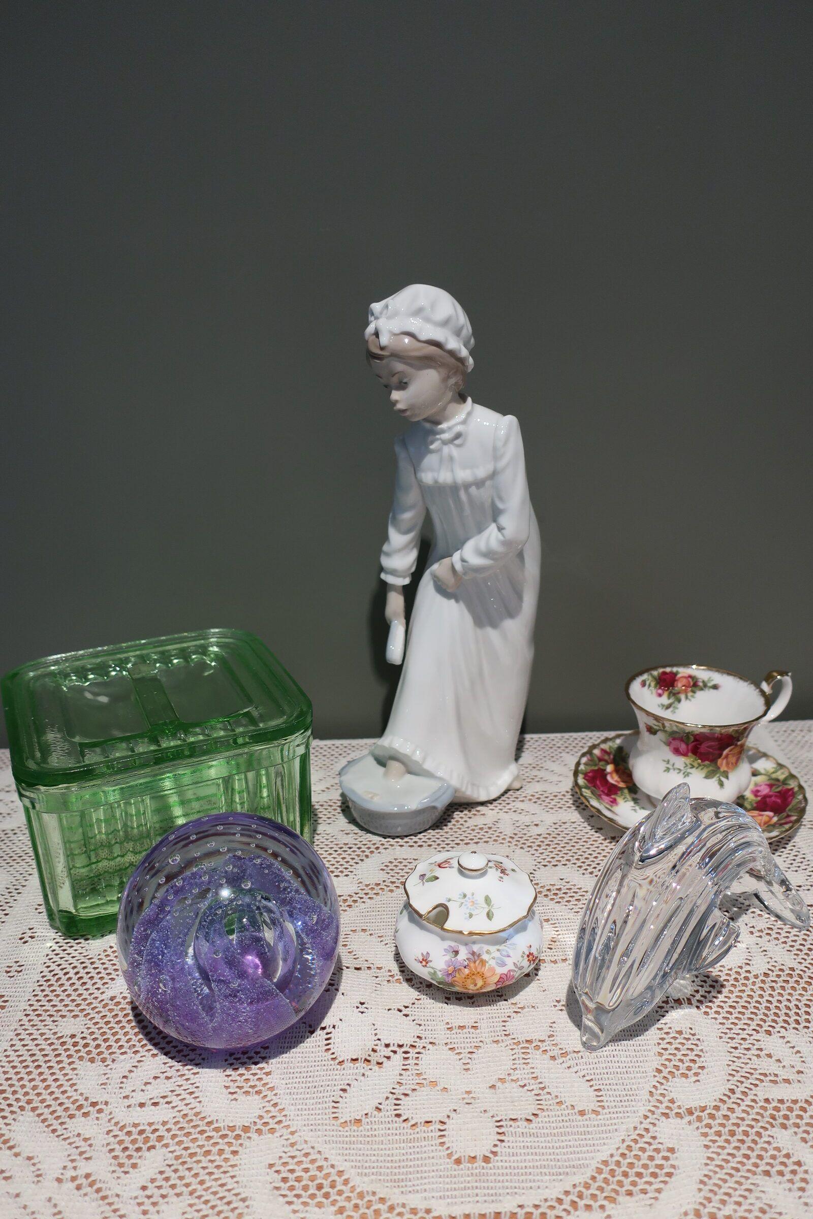 Sneak Peek For The Week – Waterford Crystal, Royal Crown Derby, Royal Albert, Nao, Uranium Depression Glass, Neodymium paperweight