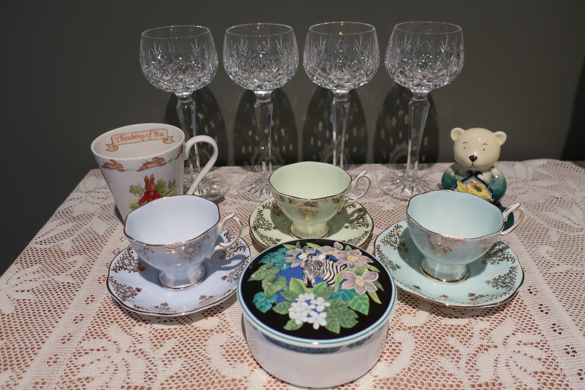 Sneak Peek For The Week – Vintage Crystal, Royal Albert, Tupton Ware, Bunnykins, Mikasa