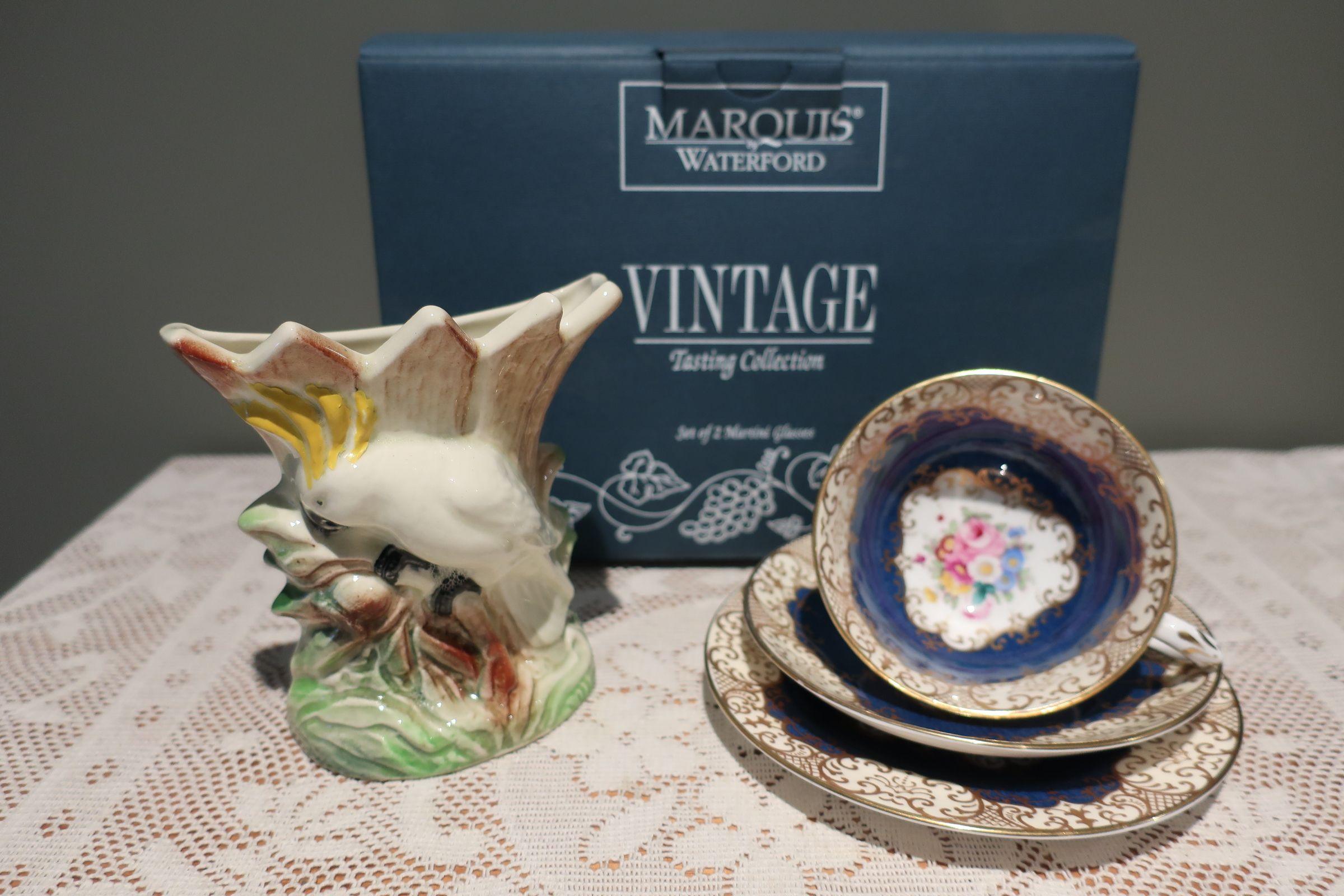 Sneak Peek For The Week – Waterford Crystal, Wembley Australia Pottery, Crown Staffordshire Bone China