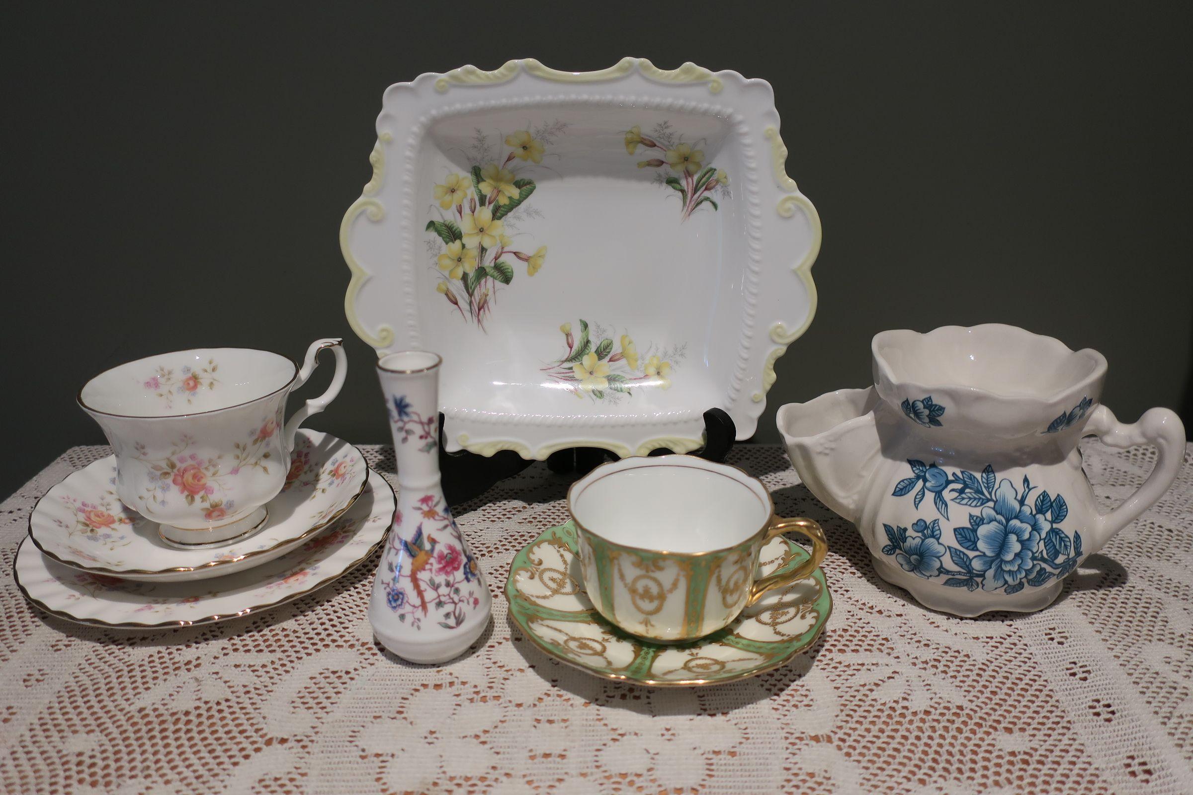 Sneak Peek For The Week – Royal Albert x 2, Hammersley, Royal Doulton, James Kent Old Foley