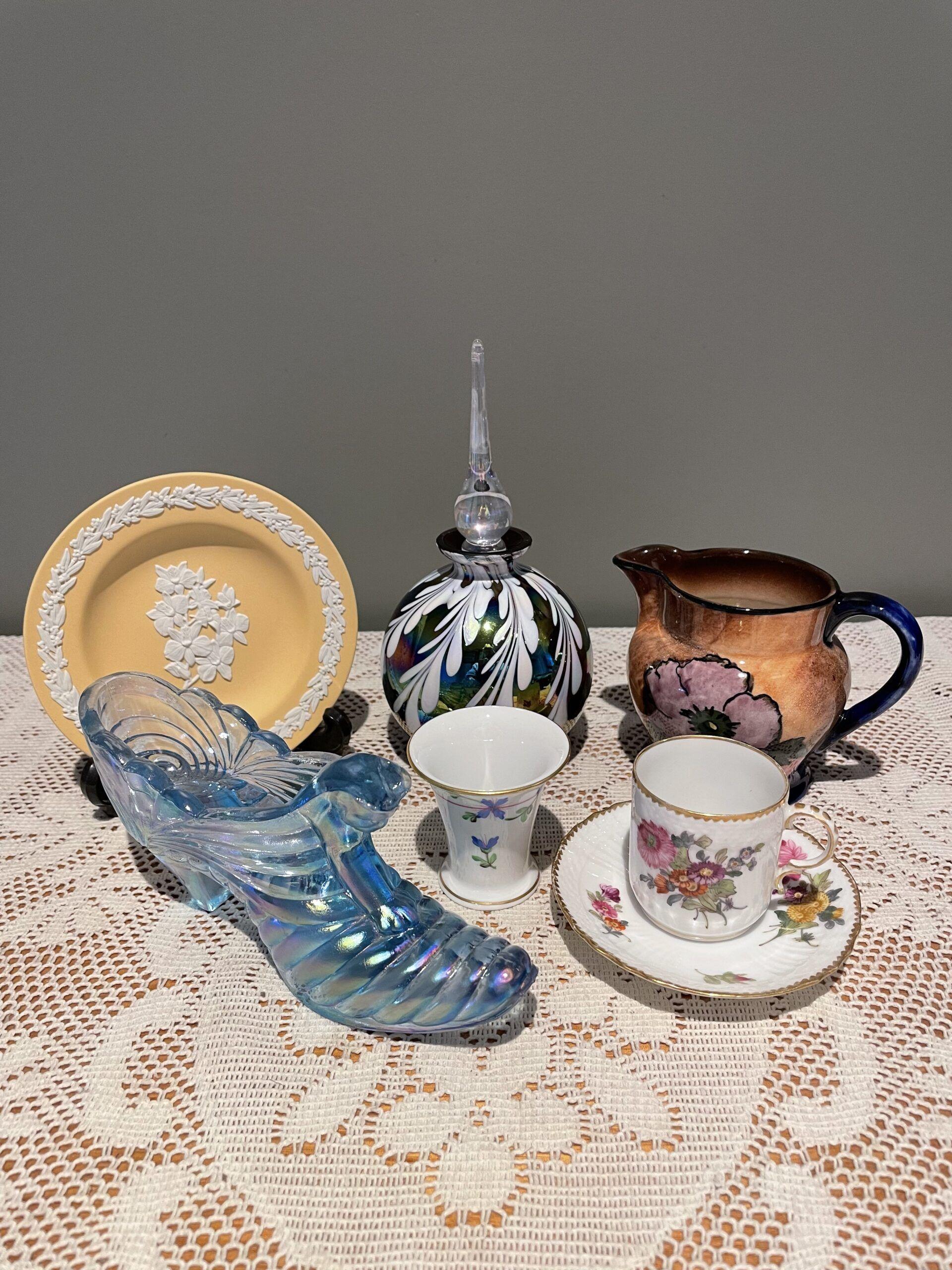 Sneak Peek For The Week – Wedgwood, Tunstall, Fenton, Royal Copenhagen, Herend, Silvestri Glass
