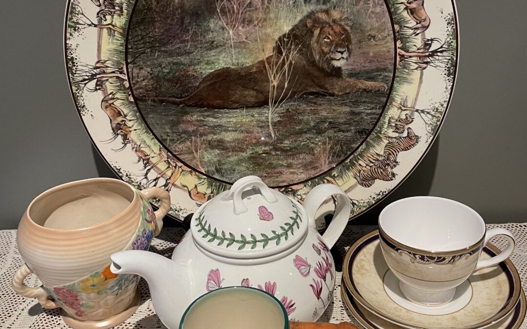 Sneak Peek For The Week – Royal Doulton, Carlton ware, Portmeirion, Wedgwood, Souvenir Mug
