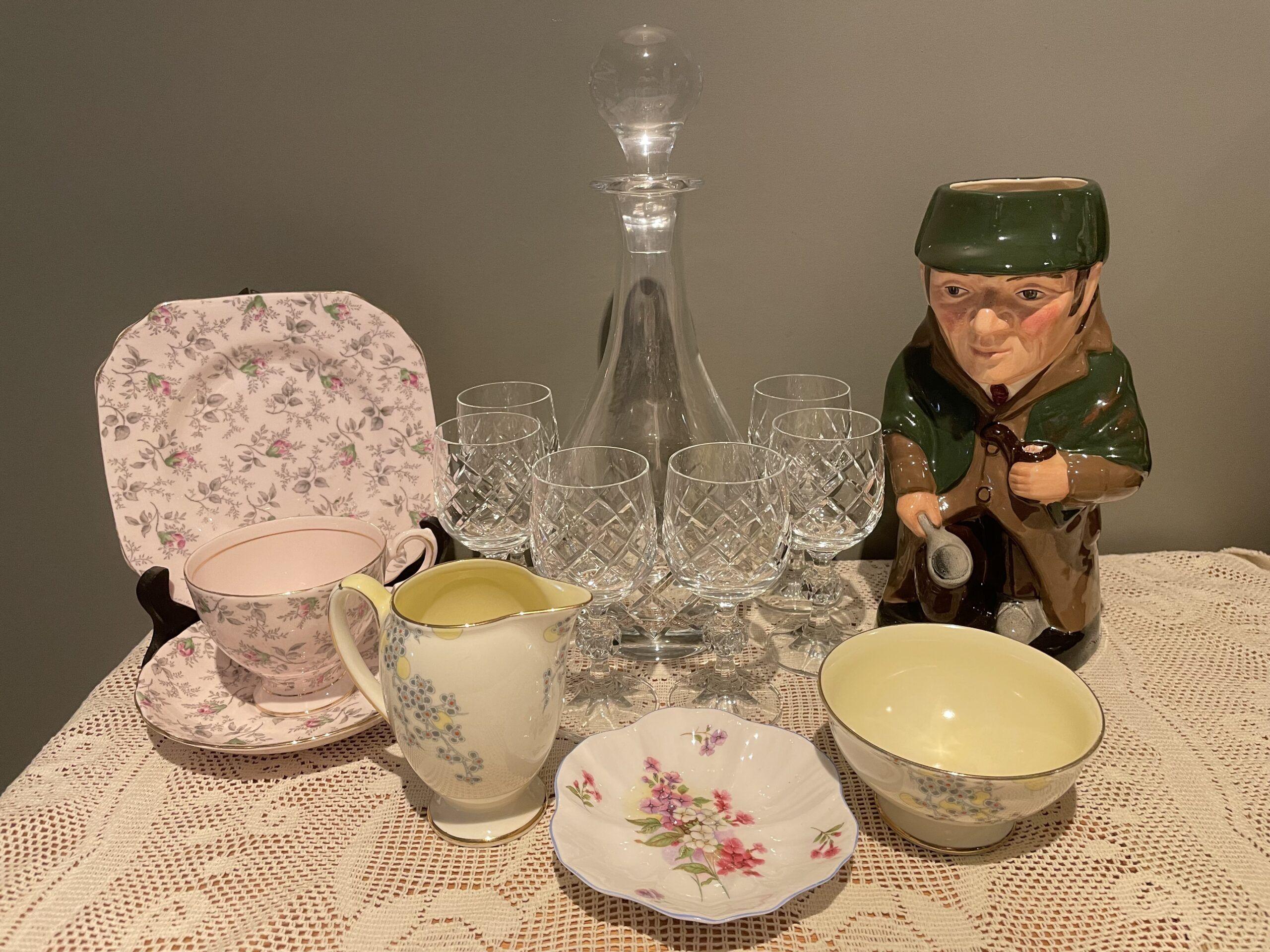 Sneak Peek For The Week – Bohemia Crystal, Royal Doulton, Shelley, Tuscan