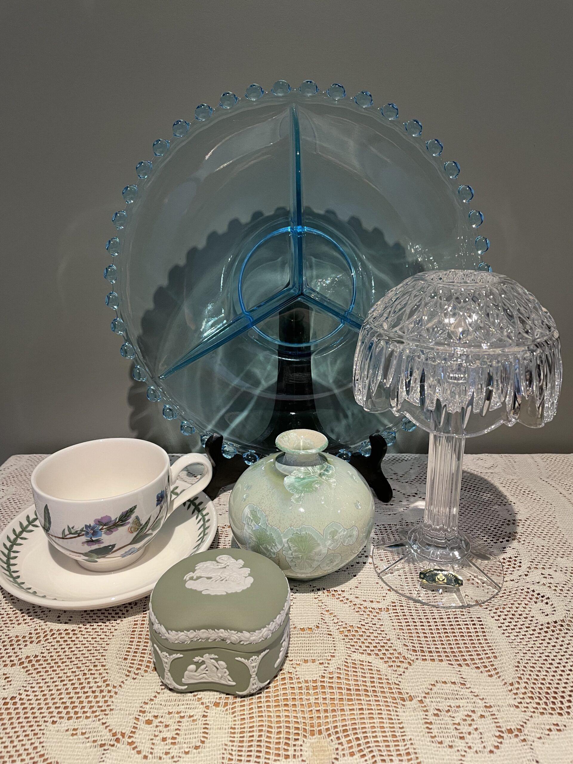 Sneak Peek For The Week – Czech Glass, Slovakian Crystal, Aussie Pottery, Portmeirion and Wedgwood China