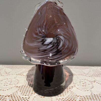 Hand Blown Lutetian Art Glass Jack In The Pulpit Conical Cased Vase