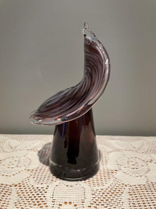 Hand Blown Lutetian Art Glass Jack In The Pulpit Conical Cased Vase - Image 3