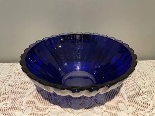 Mid Century Modern Gullaskruf Sweden William Stenberg Cobalt Blue Bowl