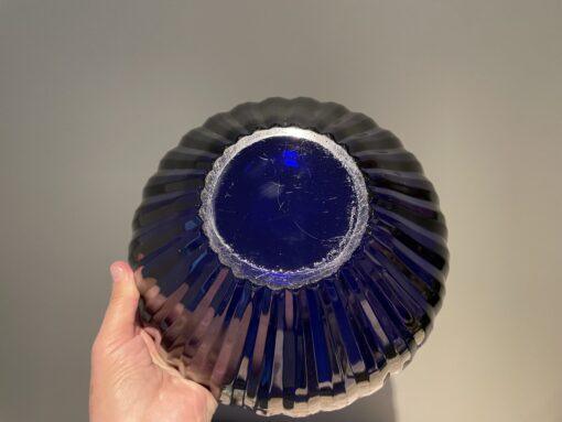 Mid Century Modern Gullaskruf Sweden William Stenberg Cobalt Blue Bowl - Image 5
