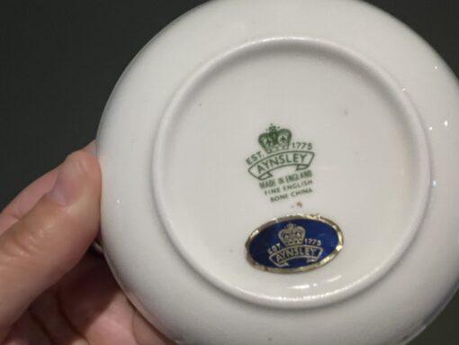 Stunning Aynsley Heavily Gilt Floral Butter Dish - Image 4