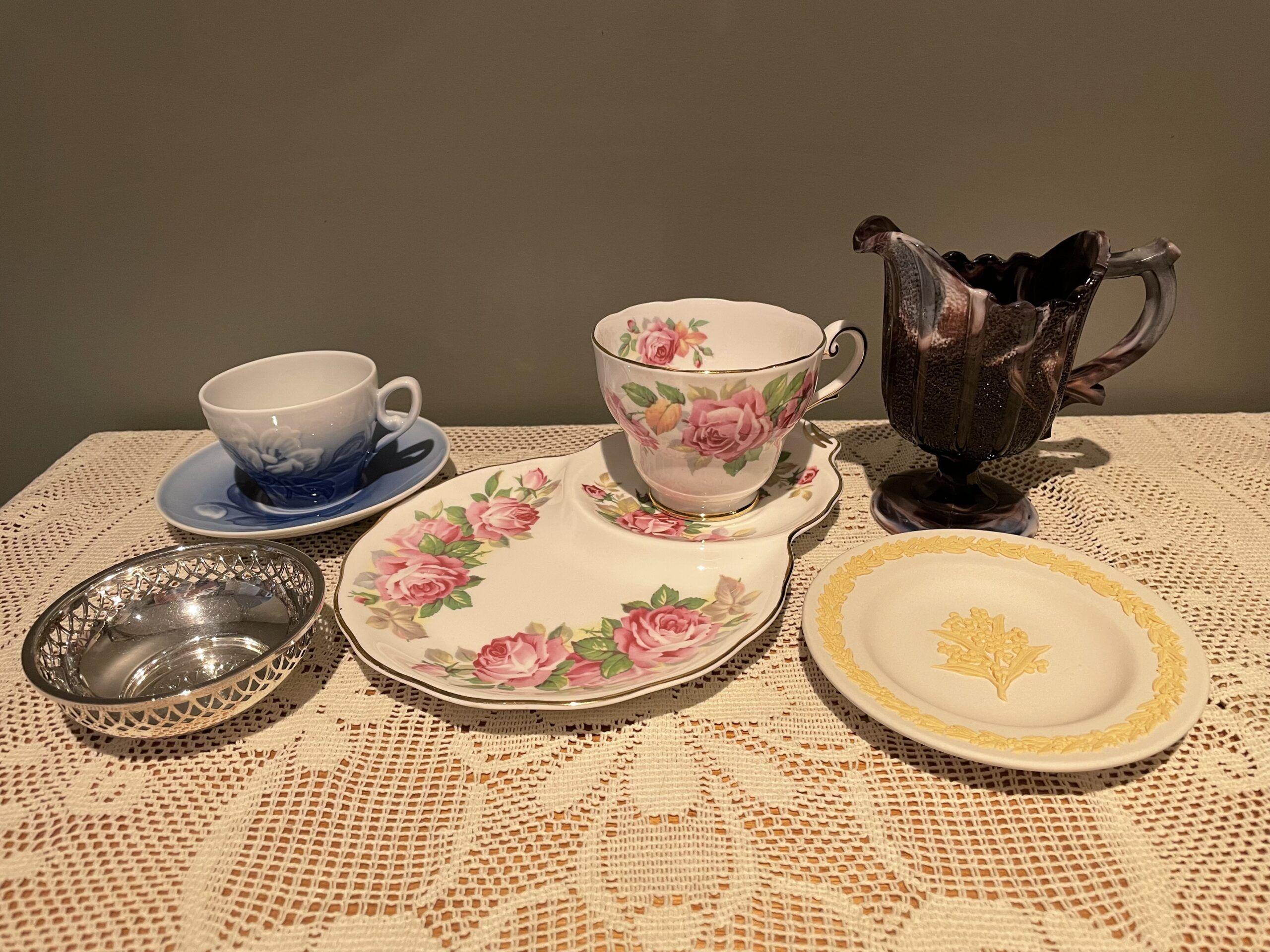 Sneak Peek For The Week – Royal Standard, Bing and Grondahl, Sterling Silver, Wedgwood, Amethyst Slag Glass