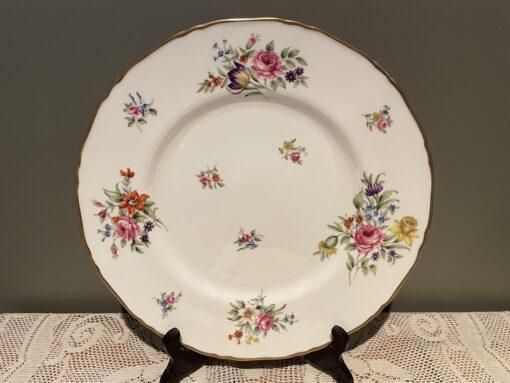 Royal Worcester Large Dinner / Serving / Cabinet Plate - Abla - Floral Gilt