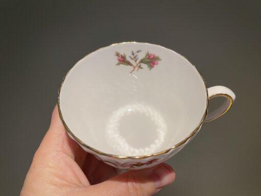 Vintage Aynsley Gaiety Pattern Floral Gilt Trio - Image 3