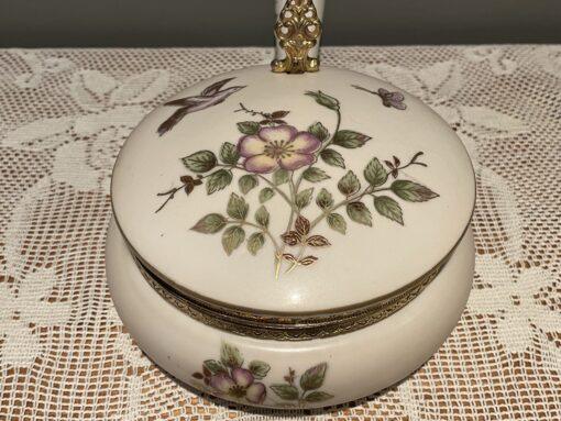 Vintage Silent Butler With Gilt Floral Pattern - Image 3