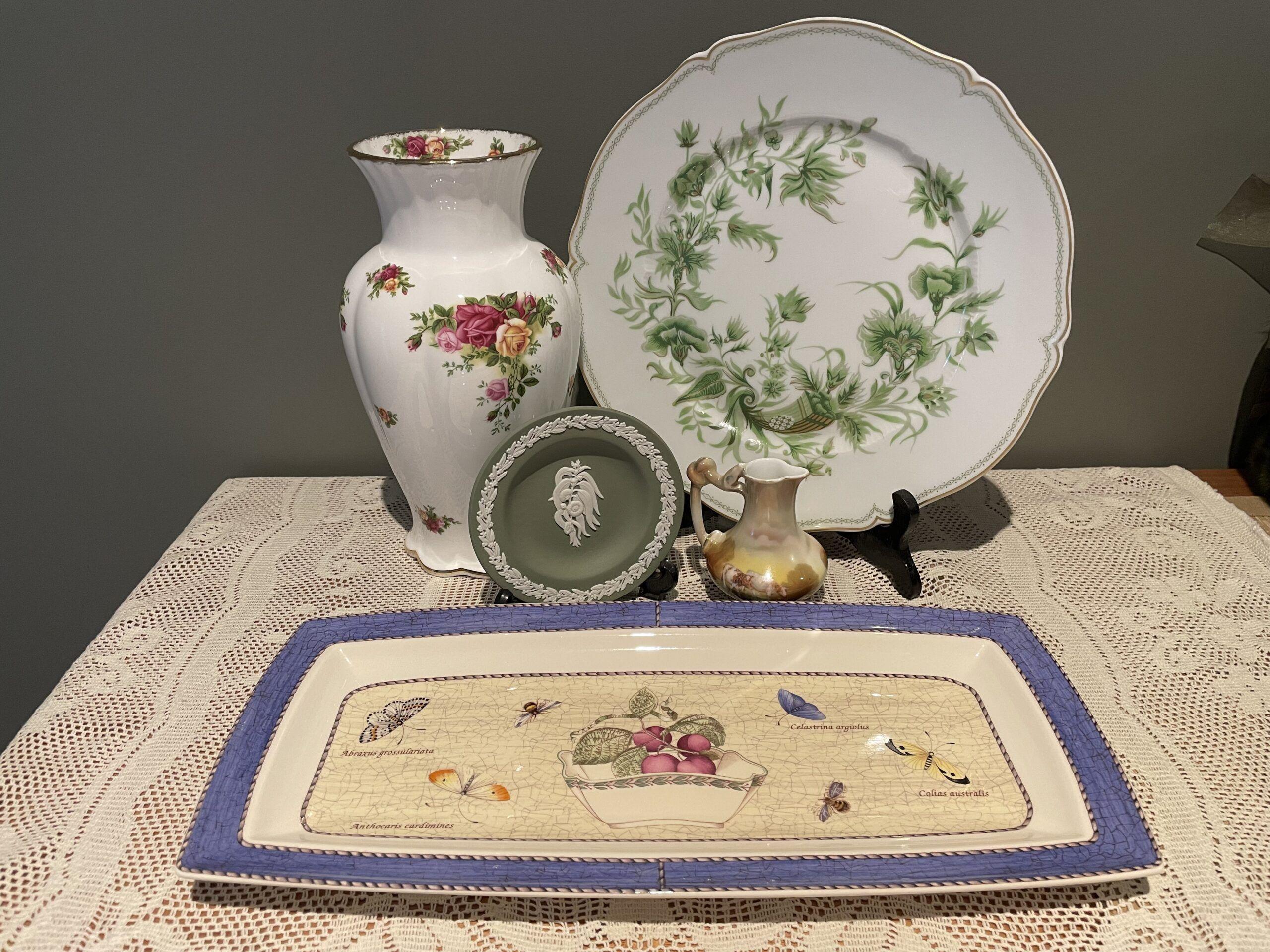 Sneak Peek For The Week – Limoges, Wedgwood, Royal Bayreuth, Sarah’s Garden, Royal Albert