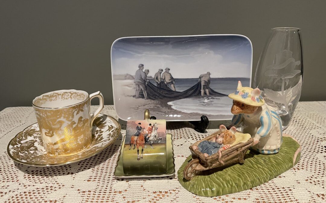 Sneak Peek For The Week – Royal Doulton, Royal Copenhagen, Royal Crown Derby, Stuart Crystal, Antique German Porcelain