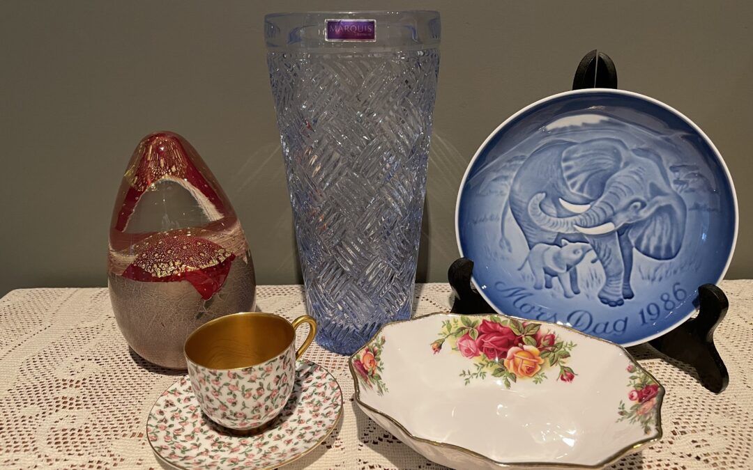 Sneak Peek For The Week – Royal Albert, Brian Hirst Art Glass, Waterford, Royal Worcester, Bing & Grondahl