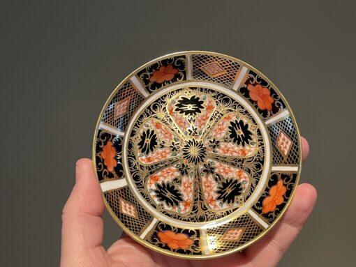 Royal Crown Derby Old Imari Heavily Gilt Trinket / Butter Dish