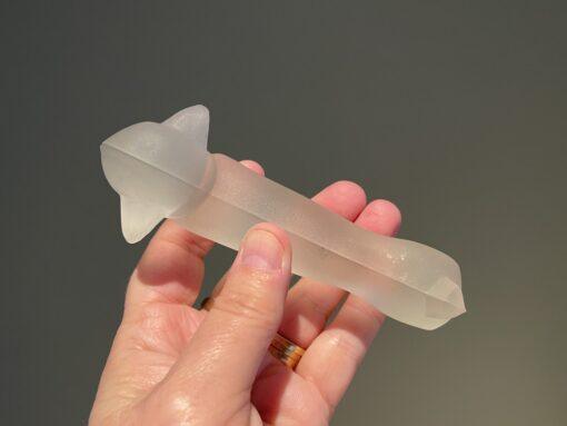 Art Deco Leerdam Frosted Crystal Dachshund Figurine / Paperweight - Image 4