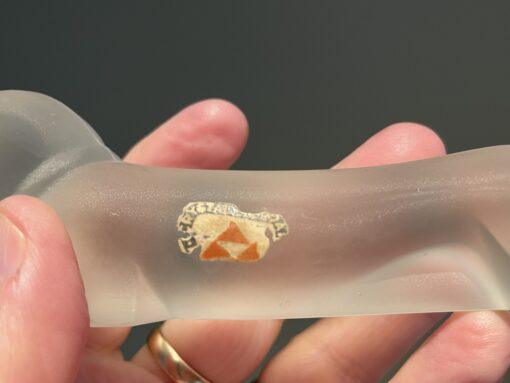 Art Deco Leerdam Frosted Crystal Dachshund Figurine / Paperweight - Image 5
