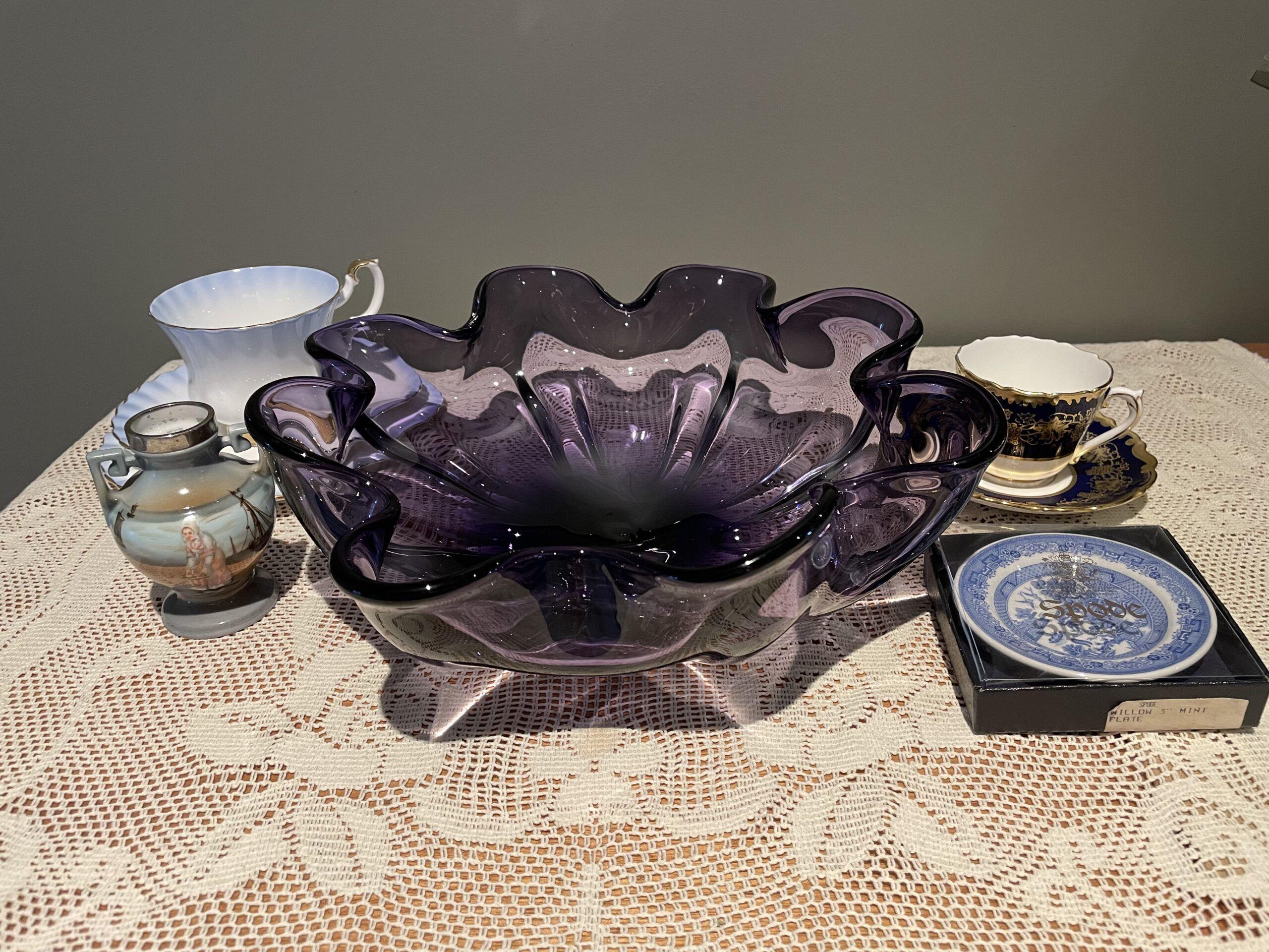 Sneak Peek For The Week – Coalport, Iwatsu Hineri Art Glass, Royal Albert, Spode, Royal Bayreuth