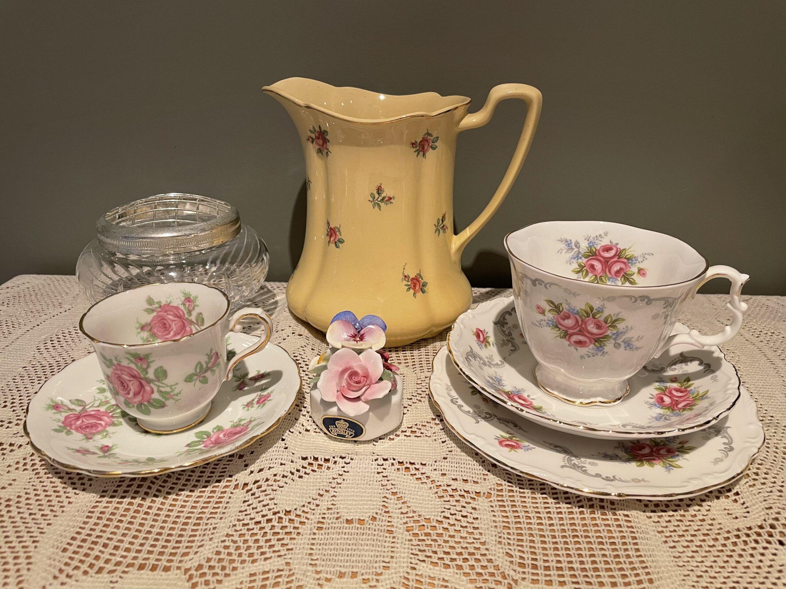 Sneak Peek For The Week – Aynsley, Royal Albert, Johnson Brothers, Stanley China, Vintage Crystal