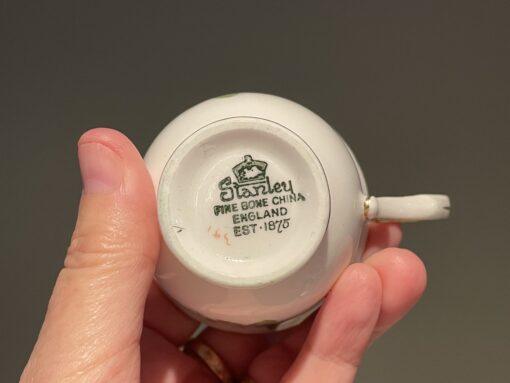 Vintage Stanley China Pink Rose Demitasse Duo - Image 3