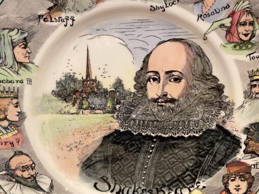 Vintage Royal Doulton Sweet Swan Of Avon Shakespeare Commemorative Plate - Image 2