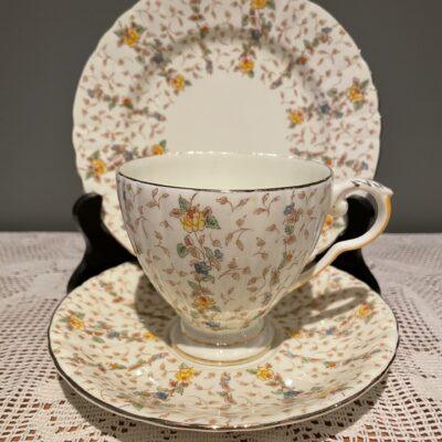 Vintage Royal Grafton Chantilly Pattern Trio