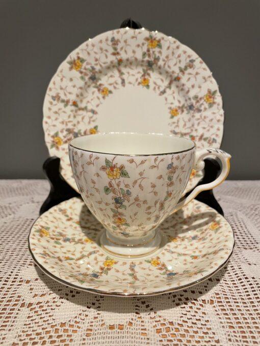 Vintage Royal Grafton Chantilly Pattern Trio