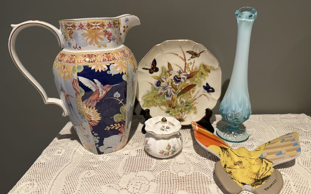 Sneak Peek For The Week – Fenton, Spode, Decorative Japanese Plate, Royal Albert, Robert Gordon David Bromley Pottery