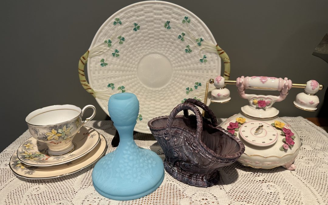 Sneak Peek For The Week – Belleek, Paragon, Fenton, Davidson, Royal Albert