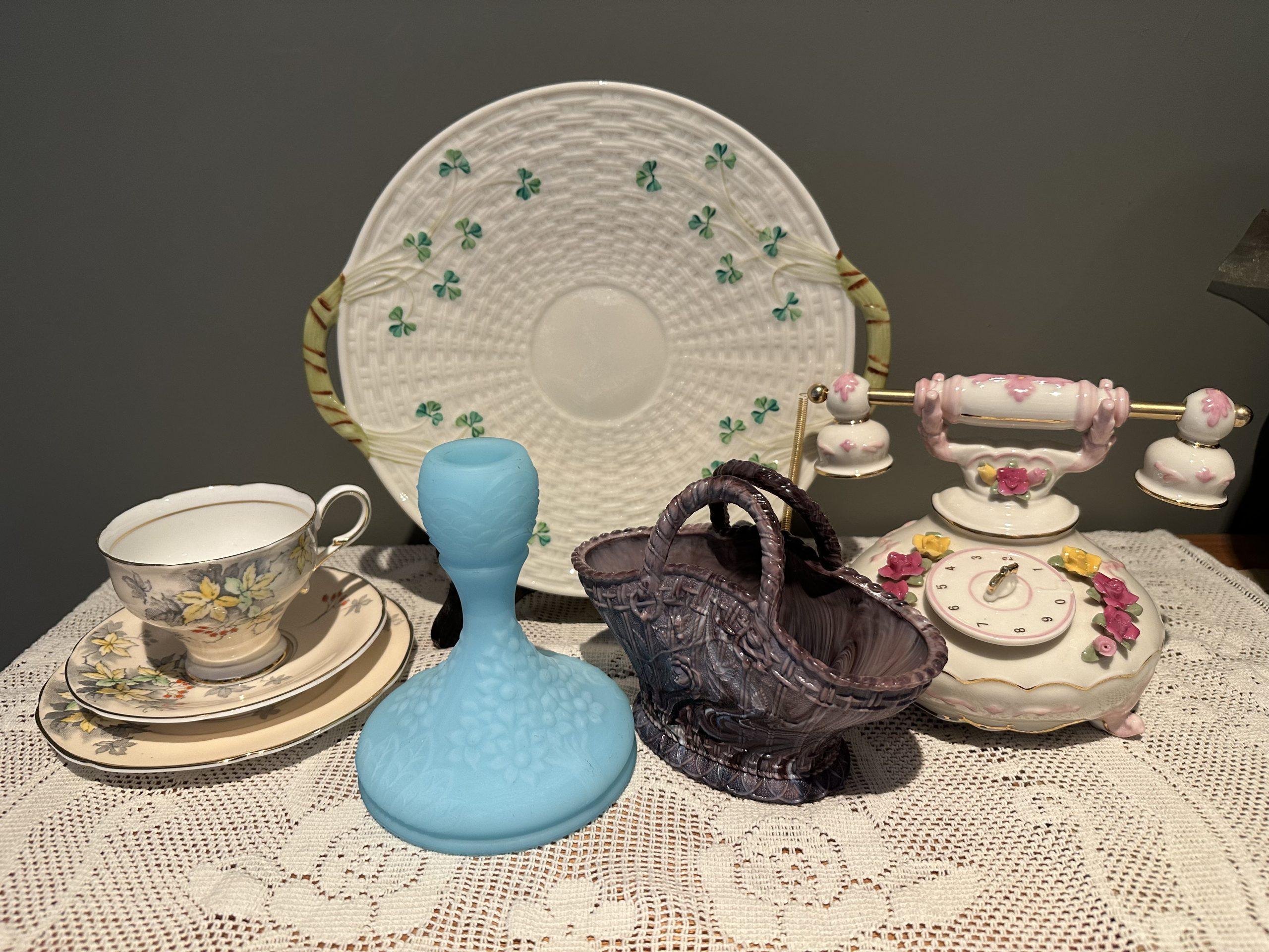 Sneak Peek For The Week – Belleek, Paragon, Fenton, Davidson, Royal Albert