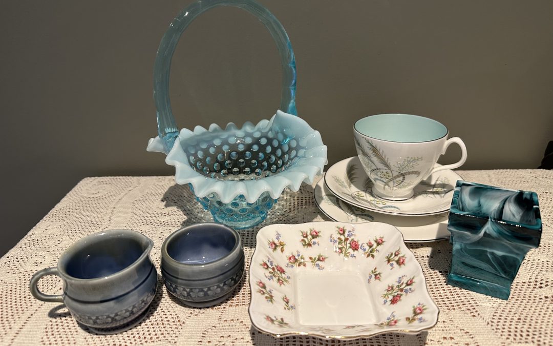 Sneak Peek For The Week – Fenton, Royal Albert, Antique Sowerby Slag Glass, Wade Irish Porcelain