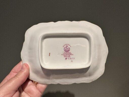 Antique George Jones Crescent China Hand Painted And Heavily Gilt Bonbon Dish - Image 3