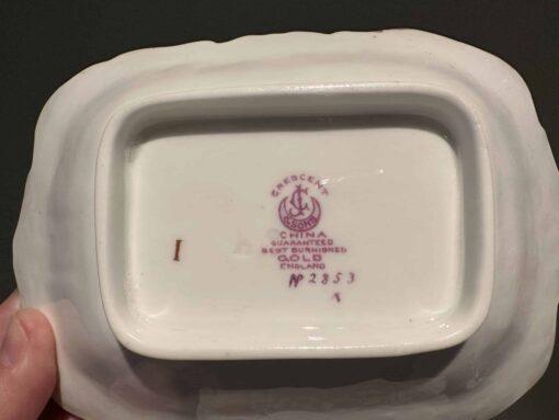 Antique George Jones Crescent China Hand Painted And Heavily Gilt Bonbon Dish - Image 4