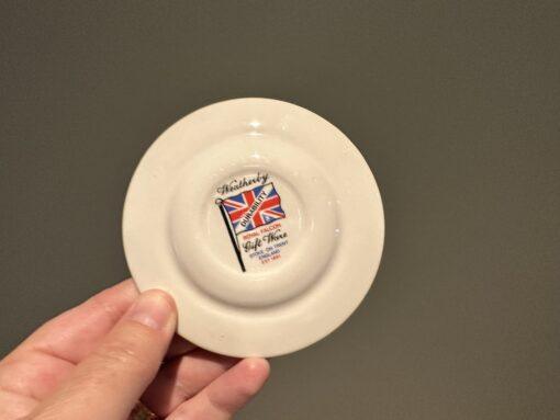 Weatherby Miniature Plate With Kingfisher pattern And Heavily Gilt Rim - Image 3