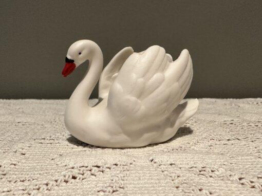 Vintage Goebel Swan Figurine / Trinket / Posy Vase / Toothpick Holder