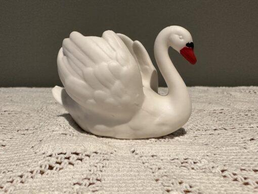 Vintage Goebel Swan Figurine / Trinket / Posy Vase / Toothpick Holder - Image 2