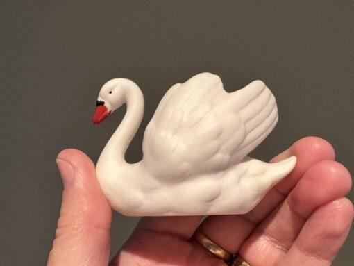 Vintage Goebel Swan Figurine / Trinket / Posy Vase / Toothpick Holder - Image 3