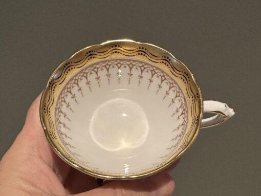 Vintage Tuscan Heavily Gilt Demitasse Cup And Saucer - Image 3