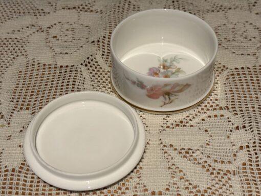 La Reine Bone China Floral Trinket Box Made In England - Image 2