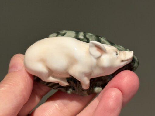 Miniature Royal Doulton Sleeping Pig / Piglet Figurine - Image 3