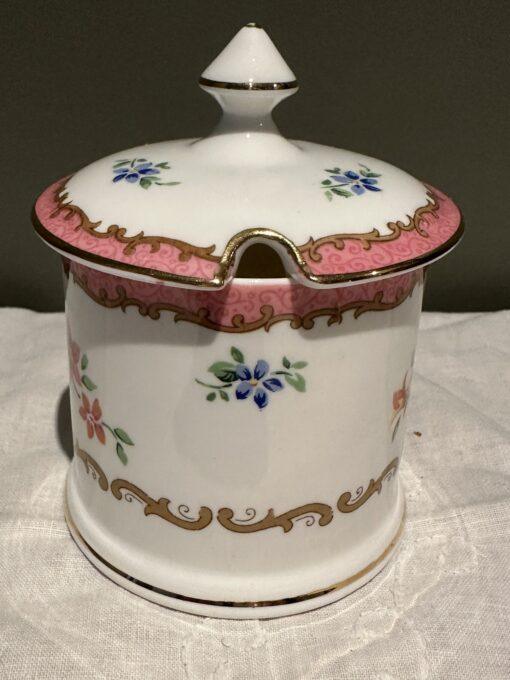 Crown Staffordshire Lidded Sugar Or Condiment Jar - Hand Painted - Image 2