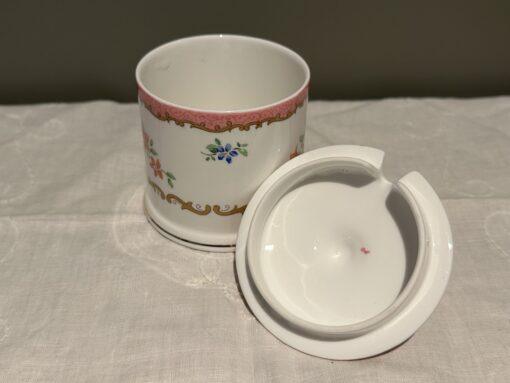 Crown Staffordshire Lidded Sugar Or Condiment Jar - Hand Painted - Image 3