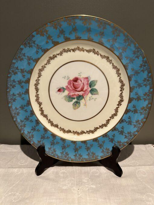 Vintage Paragon Large Dinner / Cabinet Plate With Rose