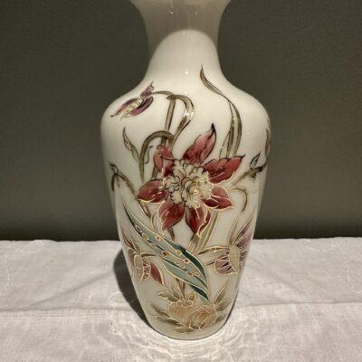 Zsolnay Pecs Hand Painted Floral Vase