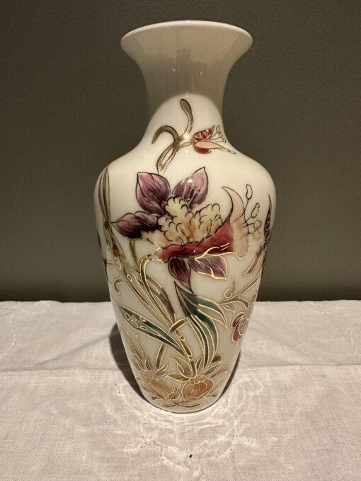 Zsolnay Pecs Hand Painted Floral Vase - Image 2